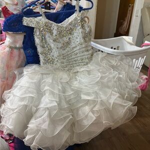 Elegant White Kids Formal Dress